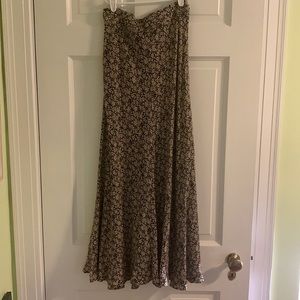 Zara Floral Midi Skirt